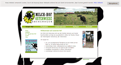 Desktop Screenshot of milch-hof-osterwiese.de